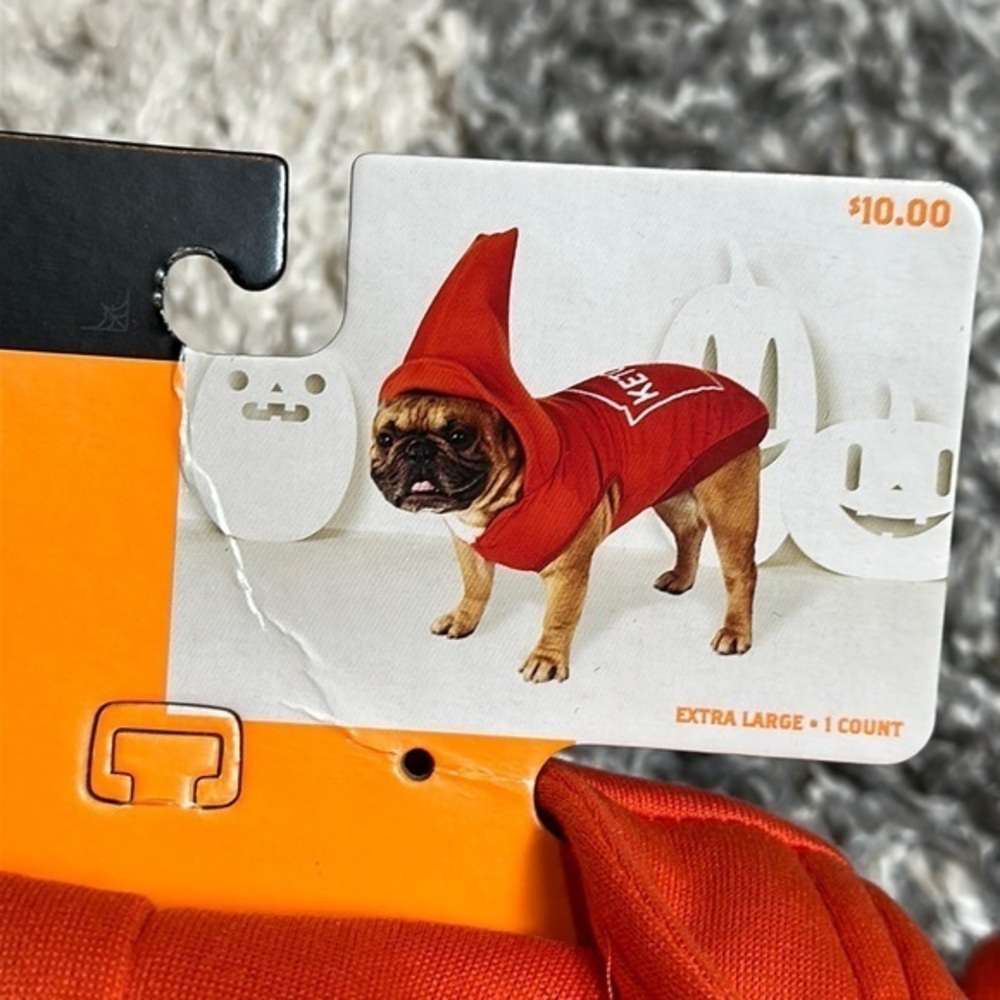 Dog Ketchup Costume / Sweater Sz XL New